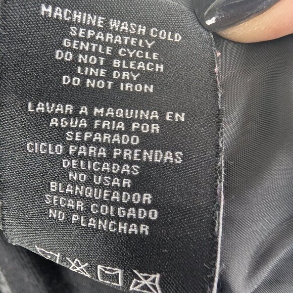 Shelly Collection Black Faux Leather Moto Biker Jacket - Picture 9 of 9